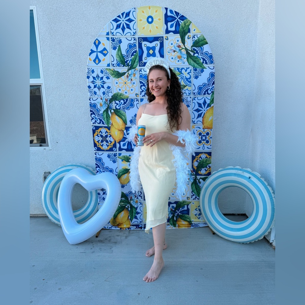 Jessica McClintock Yellow Bridal Dress ♡